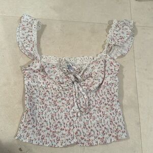 PRINCESS POLLY FLORAL BUSTIER TOP